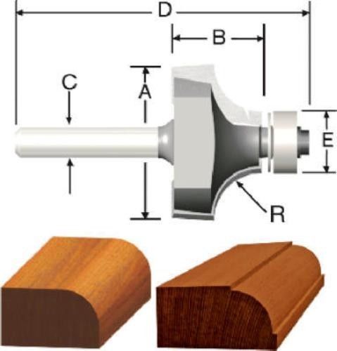 Vermont american 5/16&#034; roundover/beading router bit 23133 for sale