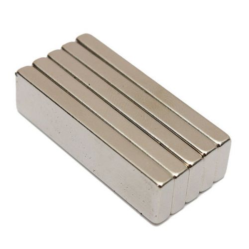 5pcs N35 40mm x 10mm x 4mm Strong Block Cuboid Magnets Rare Earth Neodymium