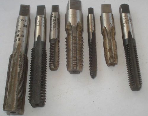 Lot no. 4 with 7 different size hs taps made by ass&#039;t quality manufacturers for sale