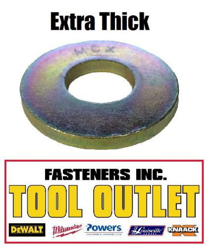 (qty 50) 5/8&#034; extra thick flat washers uss grade 8 hardened washer mcx mil-carb for sale