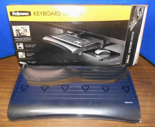 Fellowes CRC91403 Keyboard Drawer and slide out mouse pad, Black , new in box