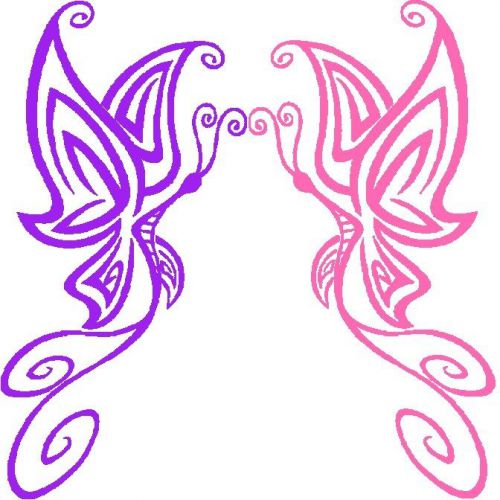 30 Custom Candy Butterflies Personalized Address Labels
