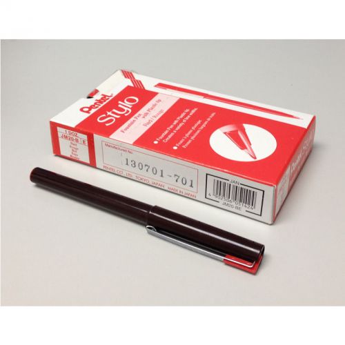 Pentel JM20 Tradio Stylo Fountain Pen Bulk Pack (12pcs) - Red Ink