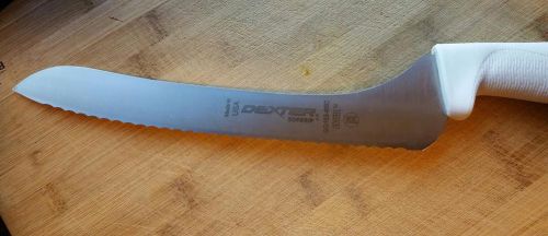 9-inch, offset bread knife #sg 163-9sc. sofgrip by dexter russell. nsf rated for sale