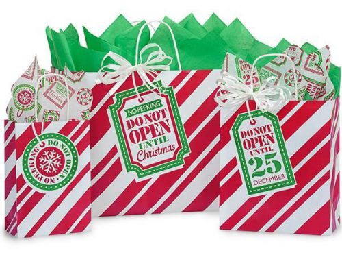125 Christmas Paper Shopping Gift Bags No Peeking Assortment Wholesale Retail