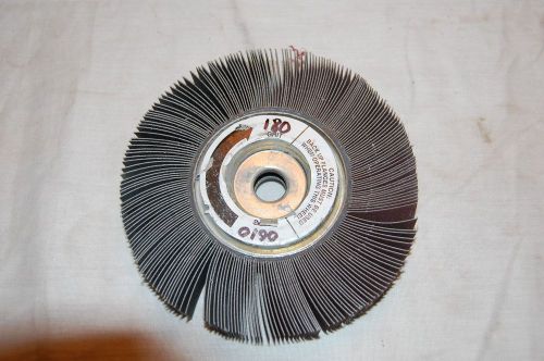 6&#034; x 1&#034; x 5/8&#034; flap disc 180 grit for sale