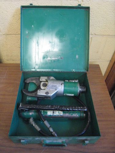 Greenlee 750 751-M2 Hydraulic Cable Cutter w/ 767 Hand Pump Used Free Shipping