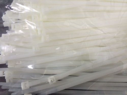 100 Pack - 14&#034; Natural Cable Ties - 50 lbs Tensile Strength, 14 Inch Length VRP