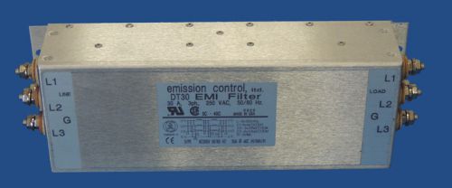 NEW Emission Control DT30 Power Line EMI Filter 30A 3-Ph 250V 25-dB / Warranty