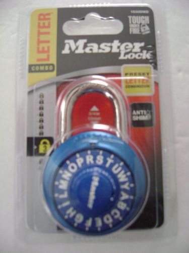 Master lock combination padlock  letter combination lock 1530dwd - blue for sale