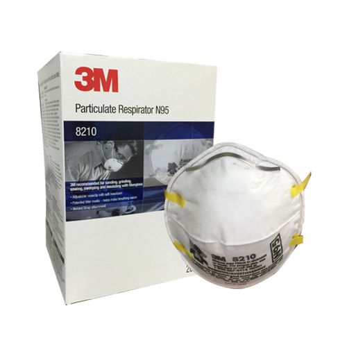 3M 8210 N95 Respirator Adult Dust Mask 20pcs 1Box
