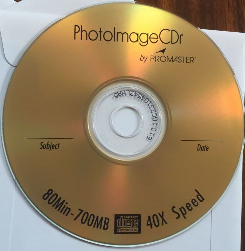Promaster PhotoImage Gold CDRs 6 Count 80min 700MB 40x Speed