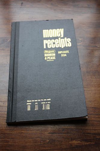 Vintage Boorum &amp; Pease Money Receipt Sales Book Carbon