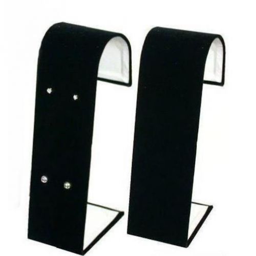 2 stud earring displays black velvet showcase parts for sale