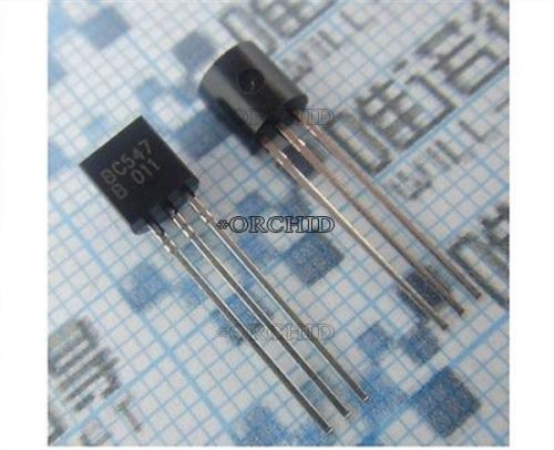 100pcs bc547 to-92 npn 45v 0.1a transistor new