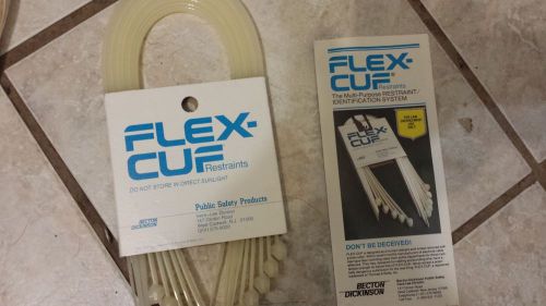 flex cuffs  new old stock from a prison 4 packages of 10