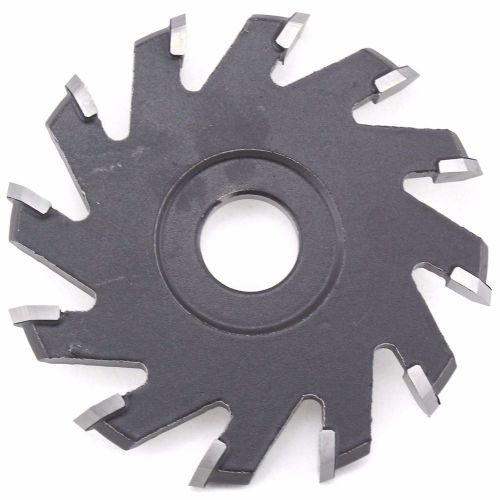 4&#034;*12T Slotted Aluminum Plastic Plate V Type Slotting Saw Blade Cutter 3/8&#034; W