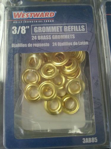 110 Packages of 24 3/8 Brass Grommets.  2640 Pcs. packaged for resale