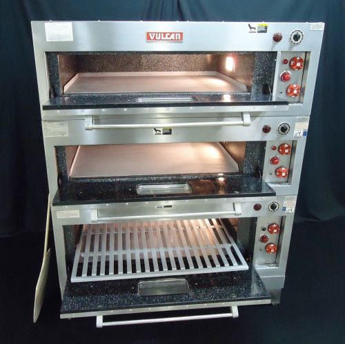 VULCAN TRIPLE DECK COMMERCIAL ELECTRIC PIZZA / BAKERY OVEN W OR W/O STONES BAKE