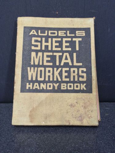 Audels Sheet Metal Workers Handy Book 1943 Pattern Layout Men Rare