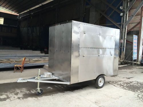 New stainless steel concession stand trailer mobile kitchen free sea shipping for sale