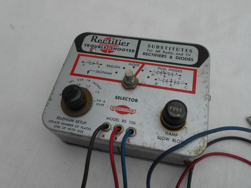 Vintage SENCORE Model RS106 Rectifier TV / Radio Diode Trouble Shooter