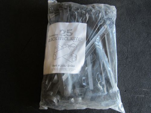 Lot / 25 aickinstrut 200-3100 adjustable pipe / conduit clamps new for sale