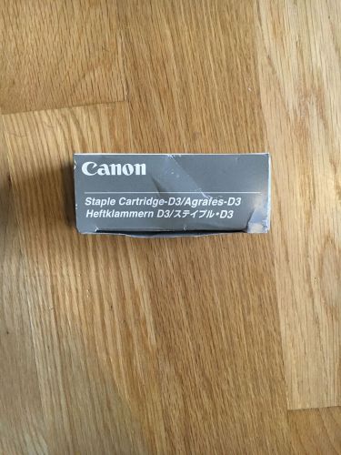 Genuine Canon D3 Staple Cartridges 0250A013(AB) 2 in box NEW OEM