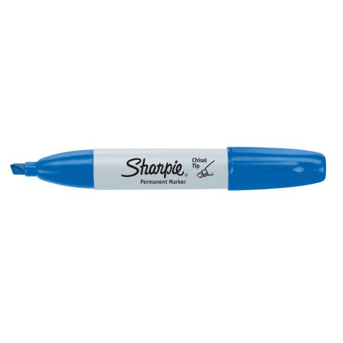 Sharpie Chisel Tip Permanent Marker-Blue