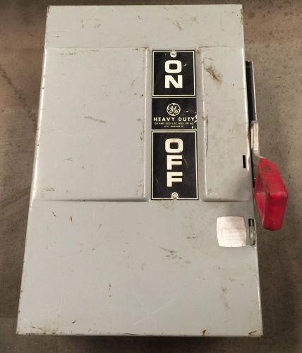 GE 60 Amp 3 Pole 600 Volt Non Fusible Disconnect Switch THN3362