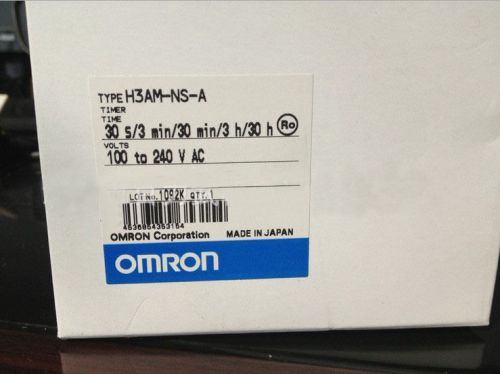 Omron Timer H3AM-NS-A 100-240VAC New In Box