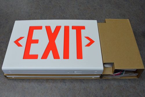 Hubbell Dual Lite Liteforms Collection LXURW LX LED EXIT SIGN  NIB