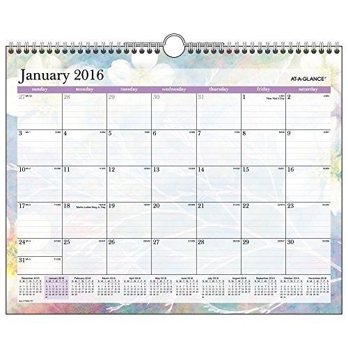 AT-A-GLANCE Wall Calendar 2016, Dreams, 14-7/8 x 11-7/8 Inches (PM83-707)