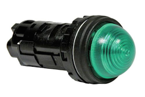 Idec hw1p-2fqd-g-120 pilot indicator light green led 120v 22mm round lens for sale
