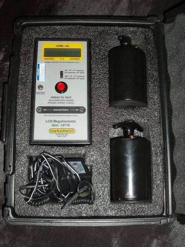 Charleswater portable digital surface resistance test kit 19770 lcd megohmmeter for sale