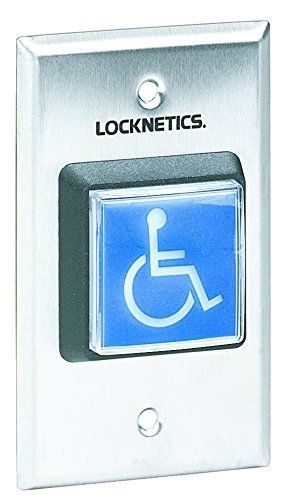 Schlage electronics 709blh ill 12vdc pushbutton, 2&#034; square blue button, for sale