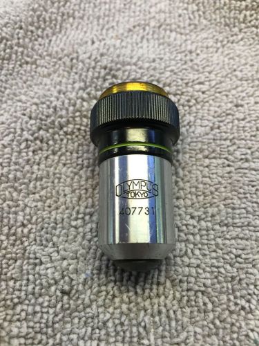 Olympus M Plan 40 Microscope 0.63 Objective Lens Tokyo Japan MPlan 407731
