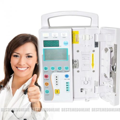 Lcd medical infusion pump injection monitor kvo language voice alarm batterypump for sale