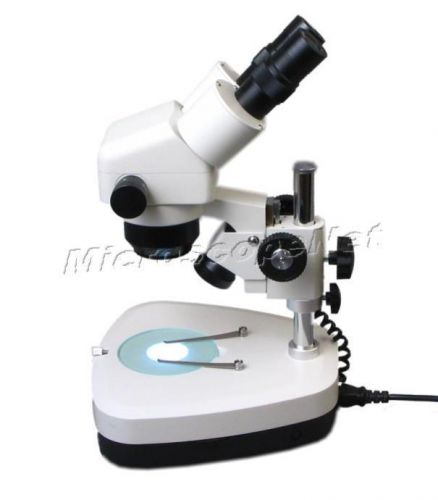 10X-80X Binocular ZOOM Stereo Microscope  w Dual Halogen Lights