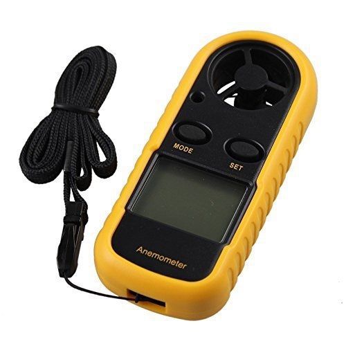 Afunta gm816 lcd digital wind speed temperature measure gauge anemometer - ideal for sale