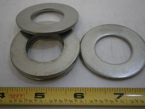 Flat Washers 1&#034; ID Commercial 2&#034; OD .120&#034; Thick Stainless Steel Lot of 5 #2475