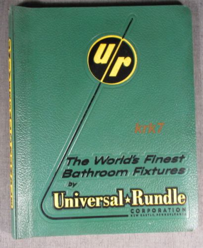 Universal Rundle Bathroom Fixtures - 1958 Product Catalog #3000