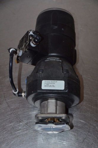 Itt pure-flo 1&#034; a209 sanitary diaphragm valve w/ asco valve position indicator for sale