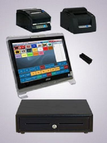 Restaurant TOUCHSCREEN POS System Dell Optiplex P4 Monitor Cash Drawer Printers