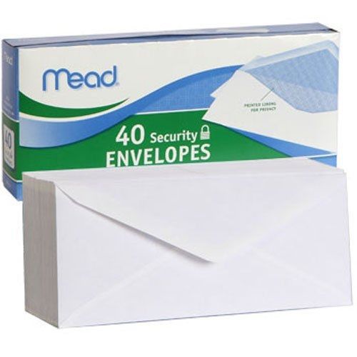 Mead #10 - White Legal Envelopes, 40-ct. Boxes Size 4 1/8 x 9 1/2 (Set of 2)