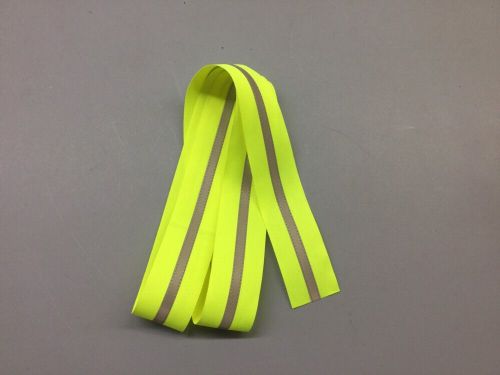 YELLOW/LIME-GRAY SEW ON REFLECTIVE SAFETY STRIP, 2-1/2&#034; FABRIC, 1/2&#034; TAPE, 6 FT