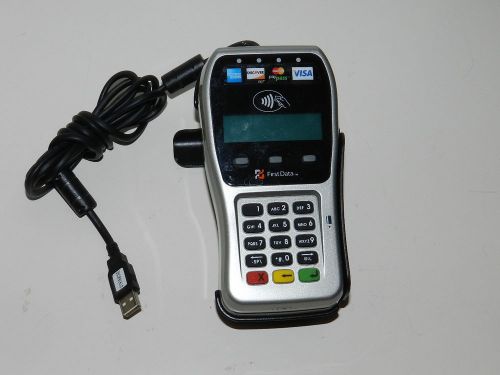 First Data FD 35 Pin Pad EMV chip reader with holder