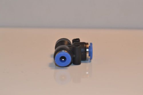 Push In Connect Unequal Tee Fitting 4mm x 4mm x 6mm reducer