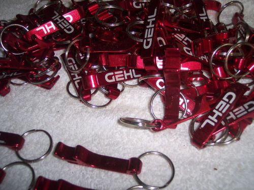 75 RED BOTTLE OPENER KEY CHAINS WITH TAB PULLERS WHOLESALE BULK LOT DEAL