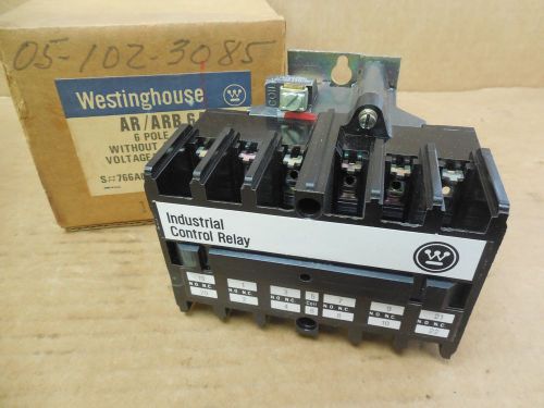 Westinghouse control relay 766a026g01 ar/arb 6a 10 a amp 120v coil new for sale